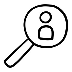 User hand drawn icon