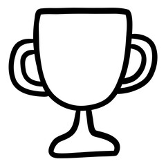 Achievement hand drawn icon