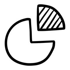 Analytics hand drawn icon