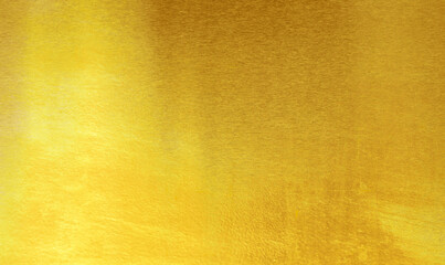 Shiny yellow leaf gold foil texture