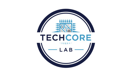 Obraz premium Techcore Lab Logo Design Element Circle.
