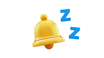 Orange Bell with "Z" symbols, representing quiet or sleep mode
