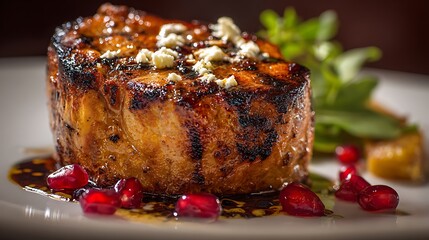 Delicious food photographed prioritizing texture over full shape visibility