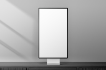 Computer screen png mockup, transparent digital display