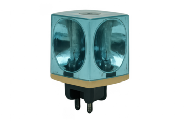 Vintage camera flashcube with transparent background