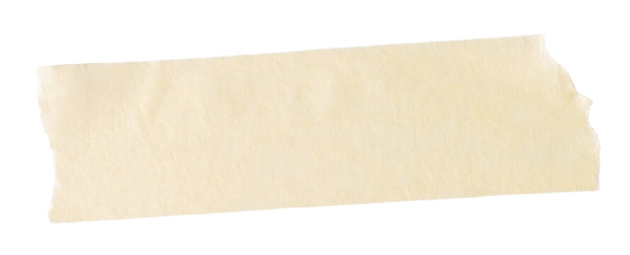 Paper torn tape on transparent background. Photography semi-transparent tape