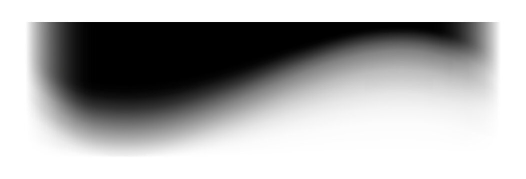 Grunge drop shadow png overlay effect, transparent background