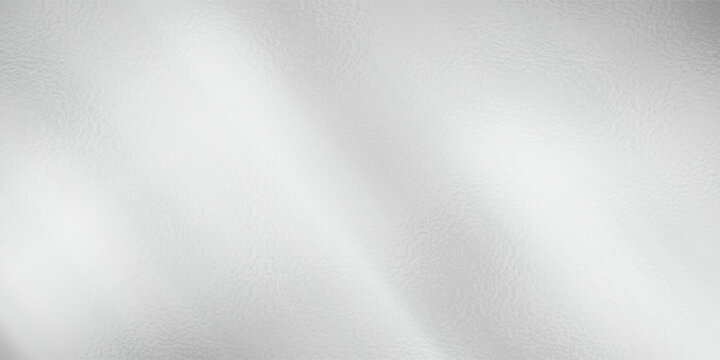 Silver foil background with metal mirror texture. Chrome gradient surface with light gloss. Vector aluminum grey sheet with reflection