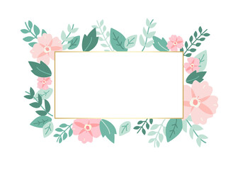 Naklejka premium Flower png frame, transparent background