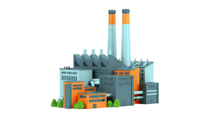 Modern Industrial Factory Complex