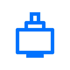 Obraz premium Aquarium Sponge Filter Icon, Biological Filtration System Illustration.