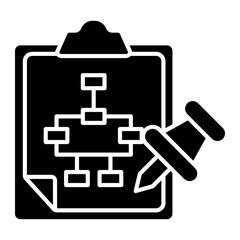 Obraz premium subtask Solid icon