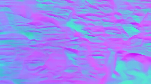 Abstract Psychedelic Terrain Map Animation with Seamless Looping Pattern