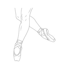 ballet dancer vector illustration