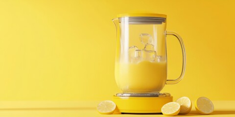 A glass of freshly squeezed lemon juice with a few lemon wedges on the side.