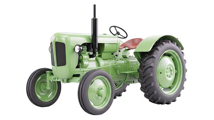Obraz premium Vintage Green Farm Tractor
