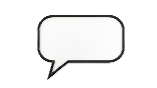 Blank Speech Bubble - Powered by Adobe