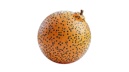 Orange with black dots