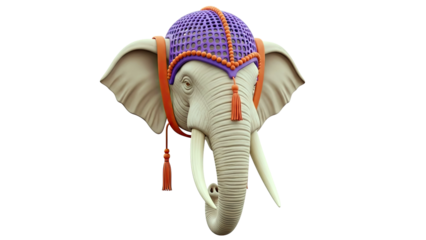 Decorated Elephant Head