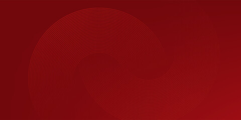 Obraz premium Digital red circle background with dynamic shapes composition vector abstract simple mode