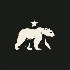 Fototapeta premium Bear logo vector