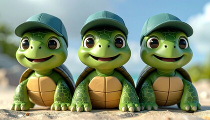 Figurki pluszowe żółwi do zabawy dla dzieci