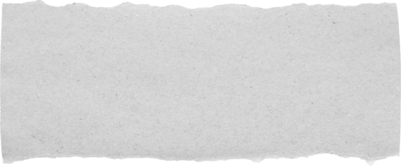 White ripped recycle craft paper torn edges strips isolated on black background