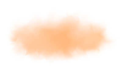 Fototapeta premium Abstract orange watercolor brush stroke painting effect for creative art projects and design backgrounds