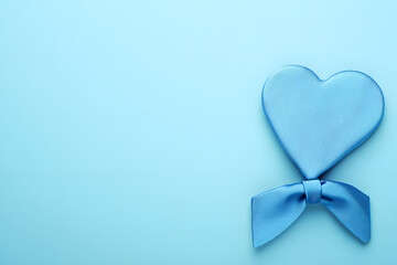 bow tie on blue background