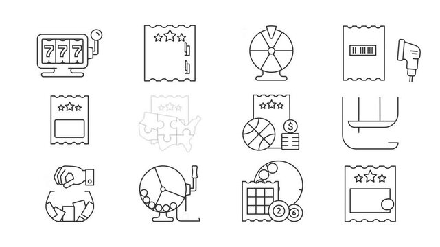Collection of Lottery and Gambling Icons