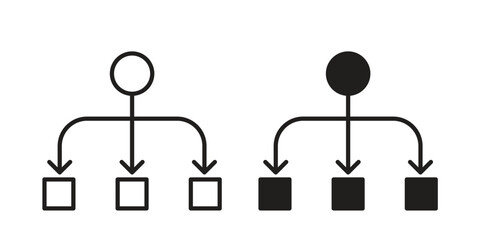 Load balancer icons for design. Easily editable stroke. Modern flat design. © Dingdong