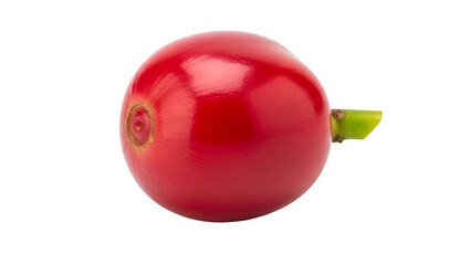 Fresh red coffee cherries, isolated on white or transparent background, high resolution, studio lighting, sharp focus, clean cutout, minimal shadow, PNG format