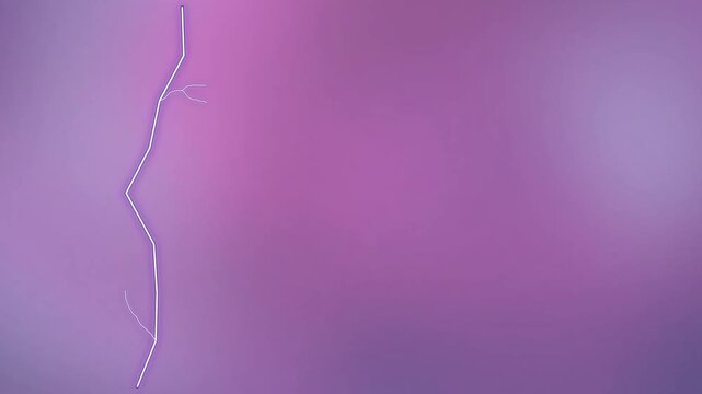 Abstract background with a vibrant purple gradient, featuring a luminous zigzag line and subtle organic details, perfect for modern digital design