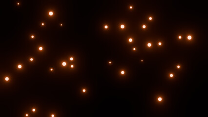 Magical Glowing Particles Floating like Fireflies