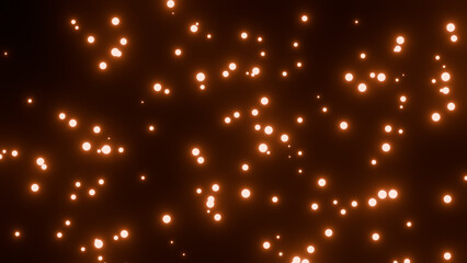 Magical Glowing Particles Floating like Fireflies