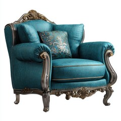 armchair 3D isolated on a white background with luxury 