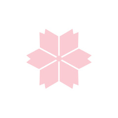 Geometric Sakura Flower Icon