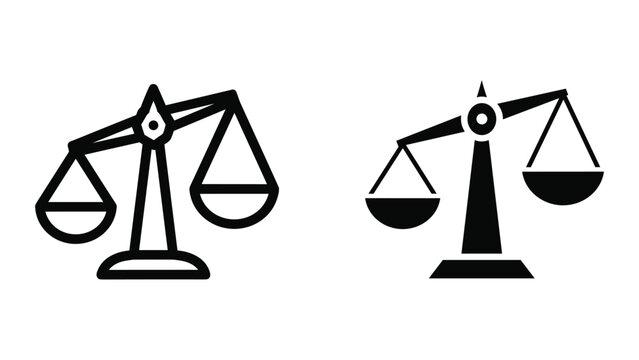 Balance scale illustration showing equality and imbalance