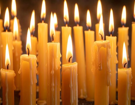 Illuminating Hope - A Collection of Warm, Glowing Candles.