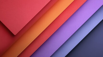 Fototapeta premium Vibrant Colorful Textured Paper Layers in Shades of Red, Orange, Purple, and Blue for Creative Backgrounds and Design Projects