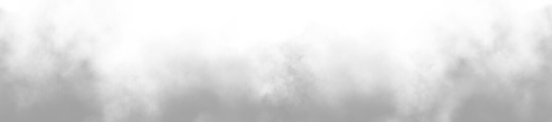 Fototapeta premium Realistic cloud or smoke. White fog or smoke on transparent background. PNG image. Template fog. Special effect of steam