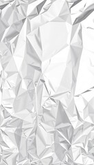 Abstract geometric pattern in shimmering silver foil, creating a sophisticated metallic backdrop,  light reflection,  elegant