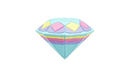 Pastel Diamond-Shaped Puzzle Toy