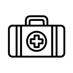 Obraz premium first aid box icon