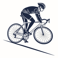 Obraz premium Cyclist riding a road bike