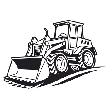 Construction vehicle illustration