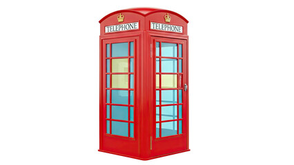 Obraz premium Iconic Red British Telephone Booth