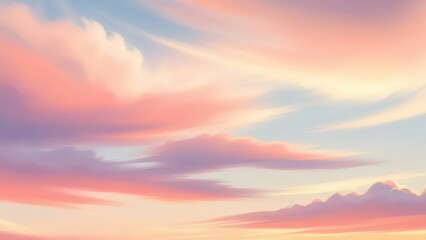 Fototapeta premium Dramatic Colorful Sunset Clouds