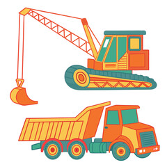 Construction vehicles © boi