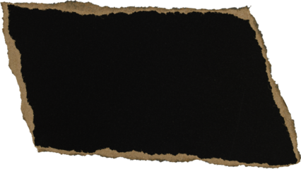 Black And Brown Grunge Ripped Paper Piece